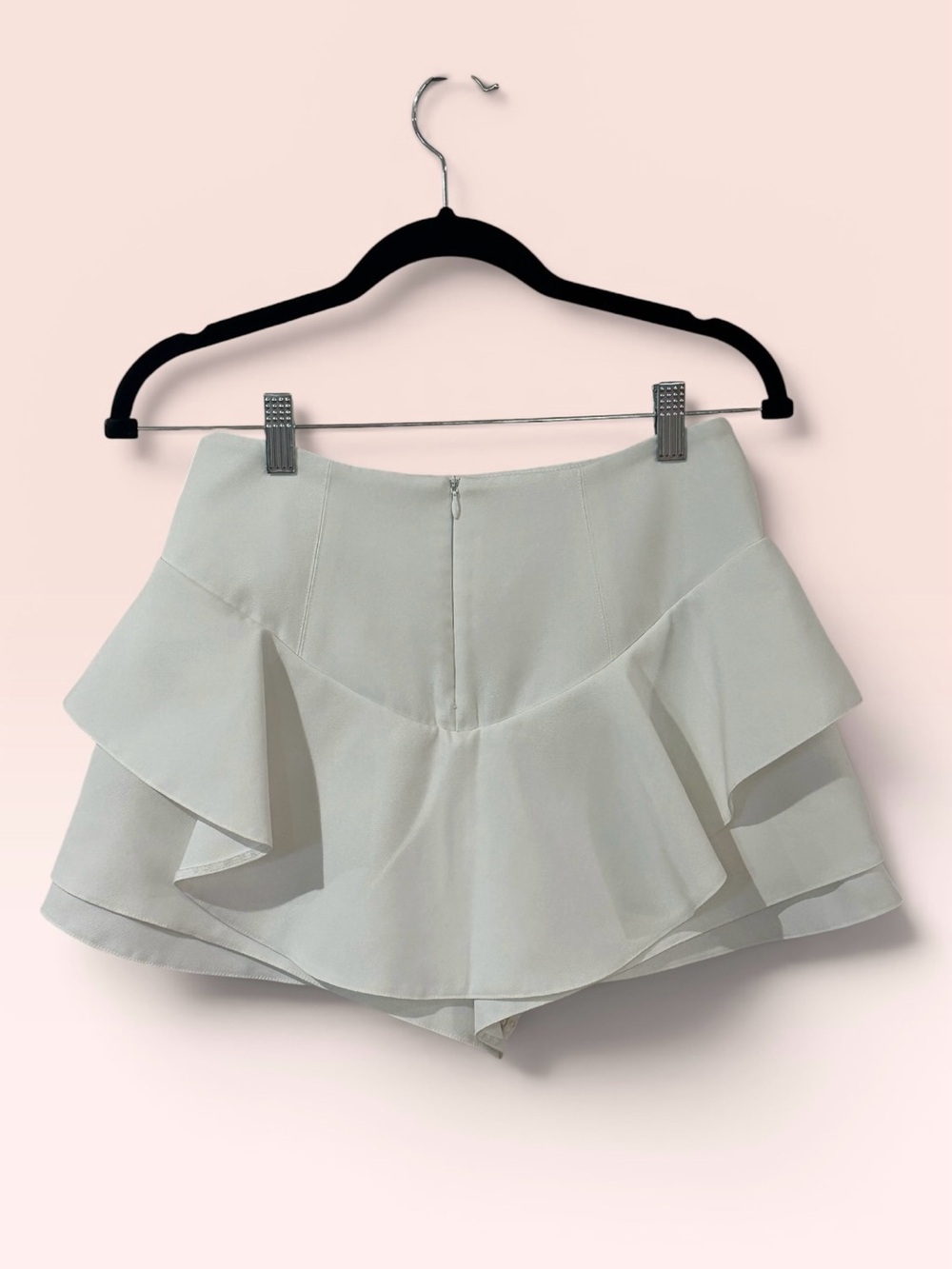English Factory. White Ruffle Layer Mini Skort. - Picture 6 of 10